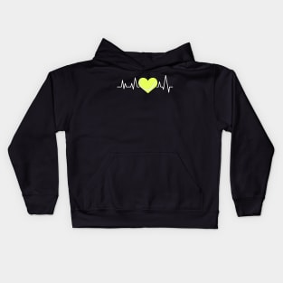 Heartbeat Pulse - Tennis Kids Hoodie